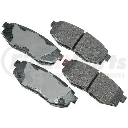 Akebono ACT1124 ProACT Ultra Premium Ceramic Disc Brake Pad Kit