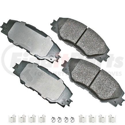 Akebono ACT1211A ProACT Ultra Premium Ceramic Disc Brake Pad Kit