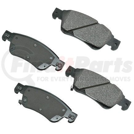 Akebono ACT1287 ProACT Ultra Premium Ceramic Disc Brake Pad Kit