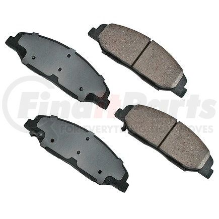 Akebono ACT1332 ProACT Ultra Premium Ceramic Disc Brake Pad Kit