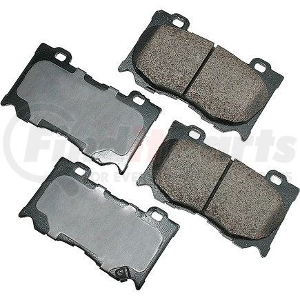 Akebono ACT1346 ProACT Ultra Premium Ceramic Disc Brake Pad Kit