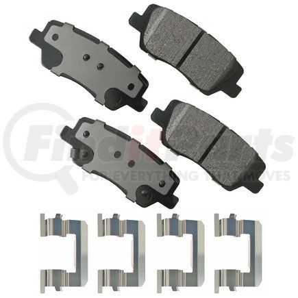 Akebono ACT1659 ProACT Ultra Premium Ceramic Disc Brake Pad Kit