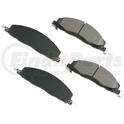 Akebono ACT1400 ProACT Ultra Premium Ceramic Disc Brake Pad Kit