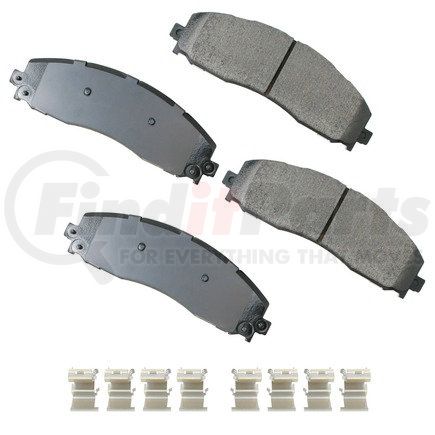 Akebono ACT1691 ProACT Ultra Premium Ceramic Disc Brake Pad Kit