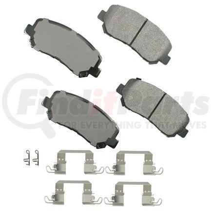 Akebono ACT1640 ProACT Ultra Premium Ceramic Disc Brake Pad Kit