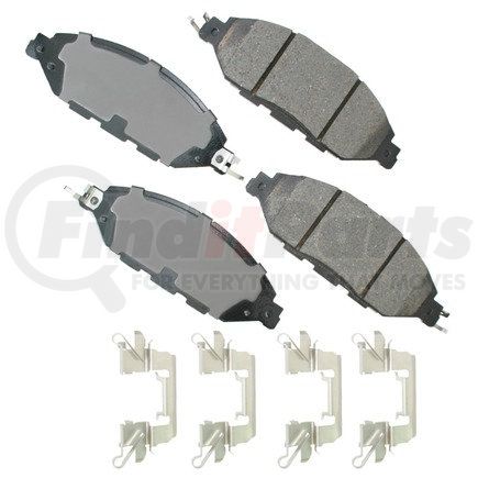 Akebono ACT1649 ProACT Ultra Premium Ceramic Disc Brake Pad Kit