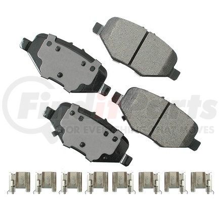 Akebono ACT1612 ProACT Ultra Premium Ceramic Disc Brake Pad Kit