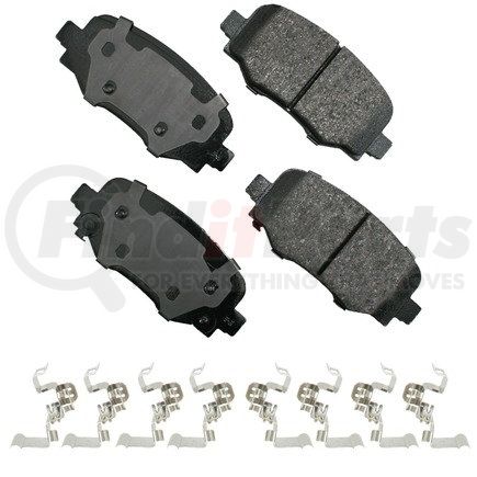 Akebono ACT1809 ProACT Ultra Premium Ceramic Disc Brake Pad Kit