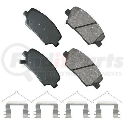 Akebono ACT1815A ProACT Ultra Premium Ceramic Disc Brake Pad Kit