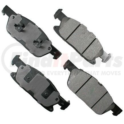 Akebono ACT1818A ProACT Ultra Premium Ceramic Disc Brake Pad Kit