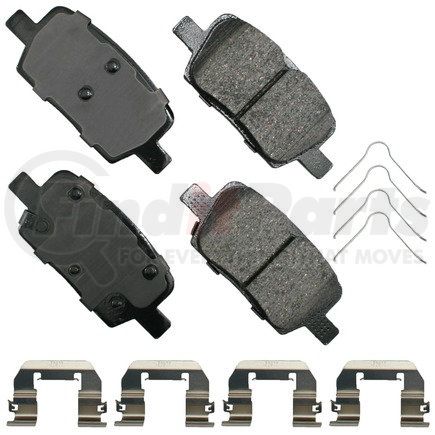 Akebono ACT1914 ProACT Ultra Premium Ceramic Disc Brake Pad Kit