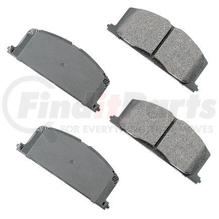 Akebono ACT242 ProACT Ultra Premium Ceramic Disc Brake Pad Kit