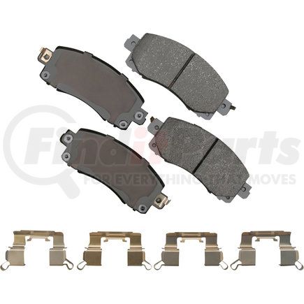 Akebono ACT2045 ProACT Ultra Premium Ceramic Disc Brake Pad Kit