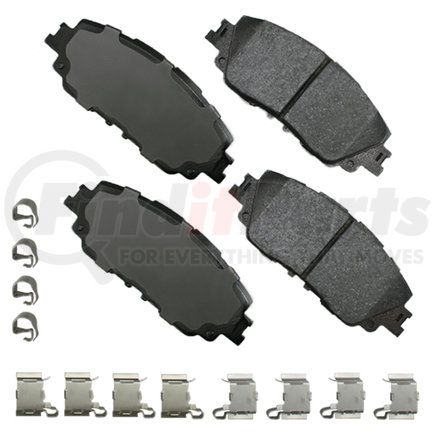 Akebono ACT2076 PRO-ACT BRAKE PADS