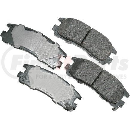 Akebono ACT383 ProACT Ultra Premium Ceramic Disc Brake Pad Kit