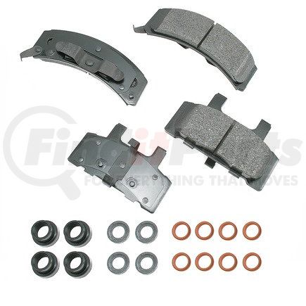 Akebono ACT369 ProACT Ultra Premium Ceramic Disc Brake Pad Kit