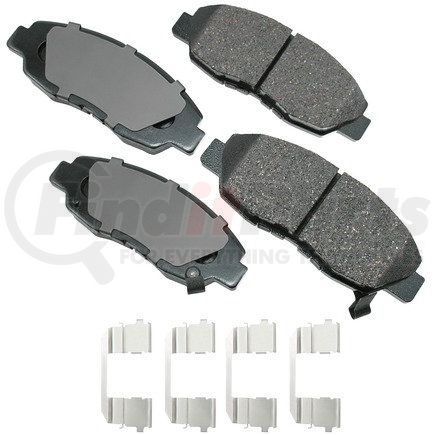 Akebono ACT465C ProACT Ultra Premium Ceramic Disc Brake Pad Kit
