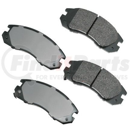 Akebono ACT470 ProACT Ultra Premium Ceramic Disc Brake Pad Kit