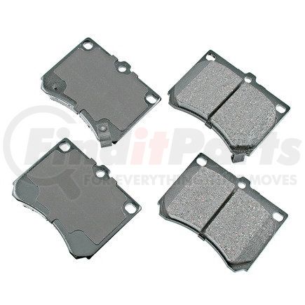 Akebono ACT473 ProACT Ultra Premium Ceramic Disc Brake Pad Kit