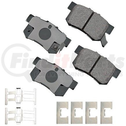 Akebono ACT536B ProACT Ultra Premium Ceramic Disc Brake Pad Kit