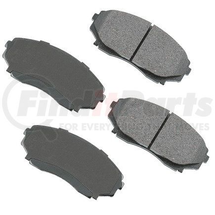 Akebono ACT551 ProACT Ultra Premium Ceramic Disc Brake Pad Kit