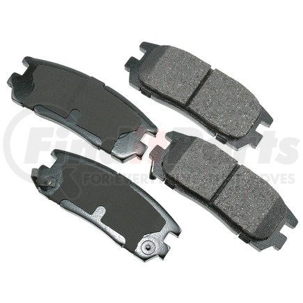 Akebono ACT580 ProACT Ultra Premium Ceramic Disc Brake Pad Kit