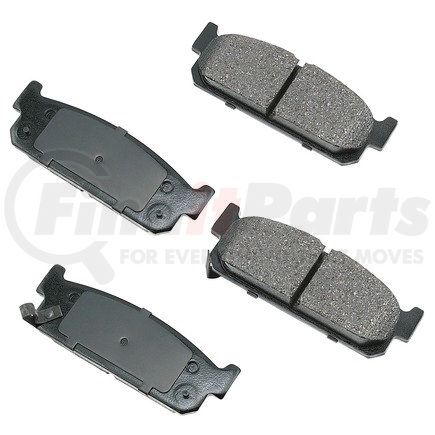 Akebono ACT588 ProACT Ultra Premium Ceramic Disc Brake Pad Kit
