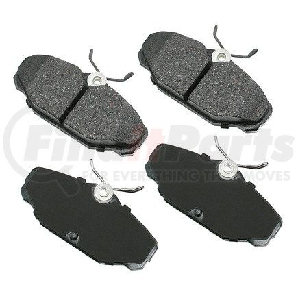 Akebono ACT610 ProACT Ultra Premium Ceramic Disc Brake Pad Kit