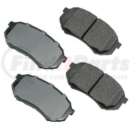 Akebono ACT589 ProACT Ultra Premium Ceramic Disc Brake Pad Kit