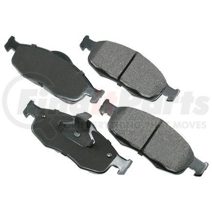 Akebono ACT648 ProACT Ultra Premium Ceramic Disc Brake Pad Kit