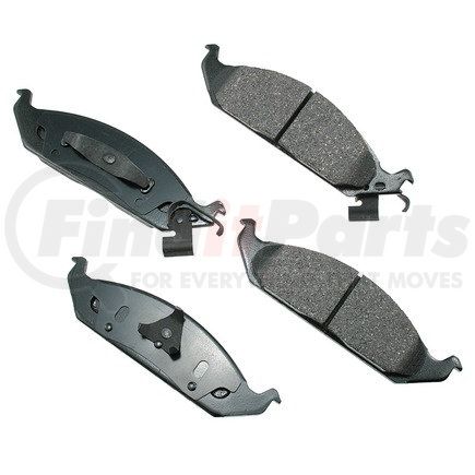 Akebono ACT650 ProACT Ultra Premium Ceramic Disc Brake Pad Kit