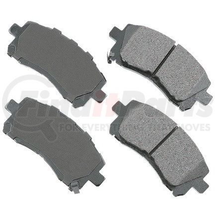 Akebono ACT721 ProACT Ultra Premium Ceramic Disc Brake Pad Kit