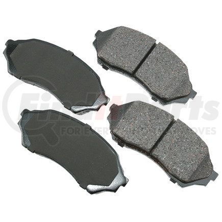 Akebono ACT798 ProACT Ultra Premium Ceramic Disc Brake Pad Kit