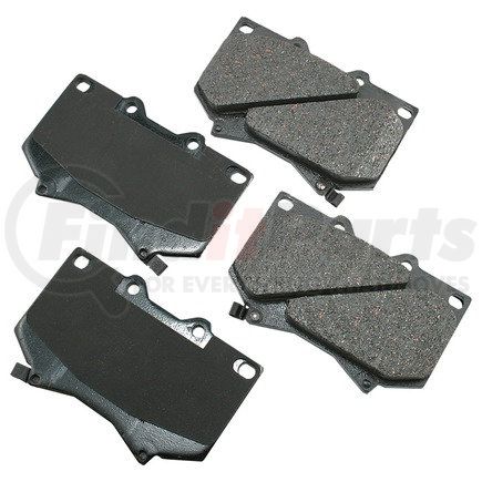 Akebono ACT812 ProACT Ultra Premium Ceramic Disc Brake Pad Kit