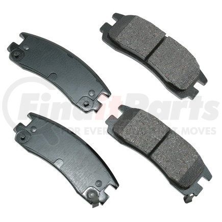 Akebono ACT814 ProACT Ultra Premium Ceramic Disc Brake Pad Kit