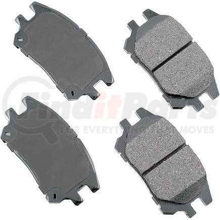 Akebono ACT930 ProACT Ultra Premium Ceramic Disc Brake Pad Kit