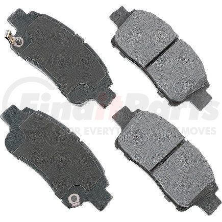 Akebono ACT831 ProACT Ultra Premium Ceramic Disc Brake Pad Kit