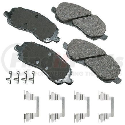 Akebono ACT866A ProACT Ultra Premium Ceramic Disc Brake Pad Kit