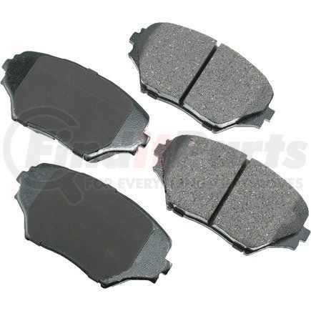 Akebono ACT862 ProACT Ultra Premium Ceramic Disc Brake Pad Kit