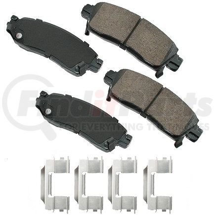 Akebono ACT883 ProACT Ultra Premium Ceramic Disc Brake Pad Kit