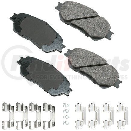 Akebono ACT906B ProACT Ultra Premium Ceramic Disc Brake Pad Kit