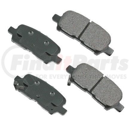 Akebono ACT999 ProACT Ultra Premium Ceramic Disc Brake Pad Kit