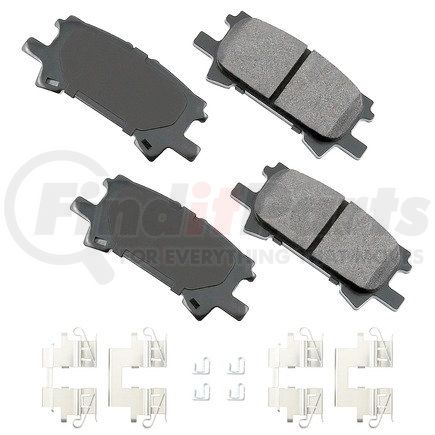 Akebono ACT996A ProACT Ultra Premium Ceramic Disc Brake Pad Kit