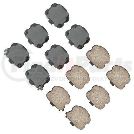 Akebono ASP1419 Performance Ultra Premium Ceramic Disc Brake Pad Kit