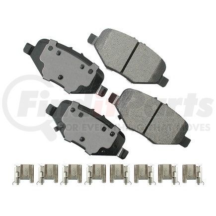 Akebono ASP1612 Performance Ultra Premium Ceramic Disc Brake Pad Kit