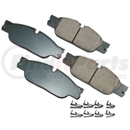 Akebono EUR1065 EURO Ultra Premium Ceramic Disc Brake Pad Kit