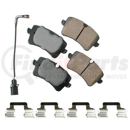 Akebono EUR1547A EURO Ultra Premium Ceramic Disc Brake Pad Kit