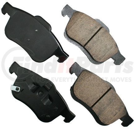 Akebono EUR1721A EURO Ultra Premium Ceramic Disc Brake Pad Kit