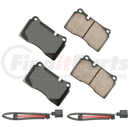 Akebono EUR1129 EURO Ultra Premium Ceramic Disc Brake Pad Kit