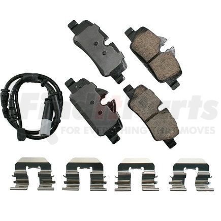 Akebono EUR1800 EURO Ultra Premium Ceramic Disc Brake Pad Kit